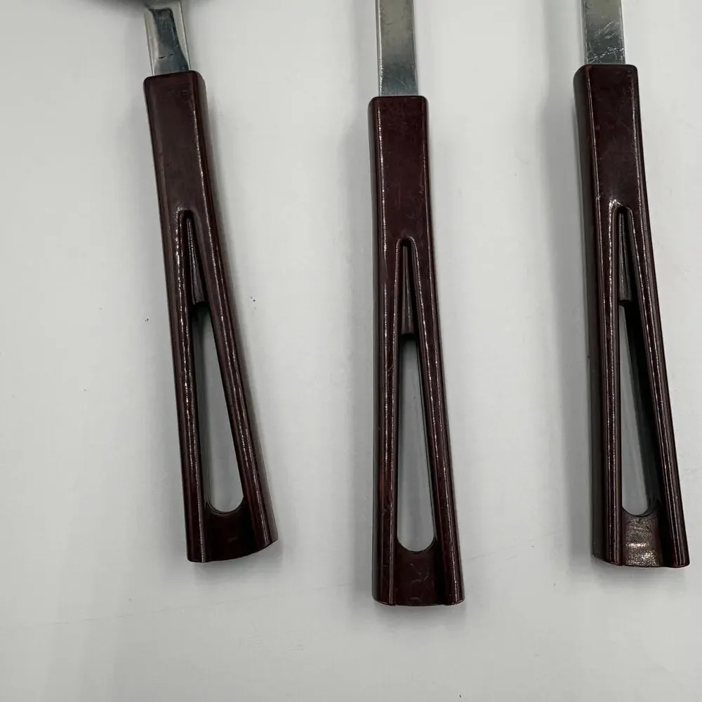 Vintage Stanhome 5 Pc Stainless Steel Kitchen Utensils Set Bakelite Handles MCM